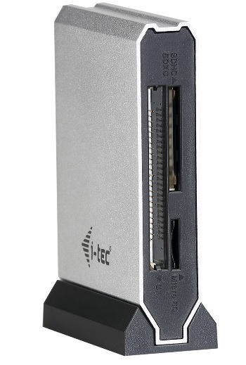 i-tec U3CRMETAL card reader USB 3.2 Gen 1 (3.1 Gen 1) Black, Silver – image 1