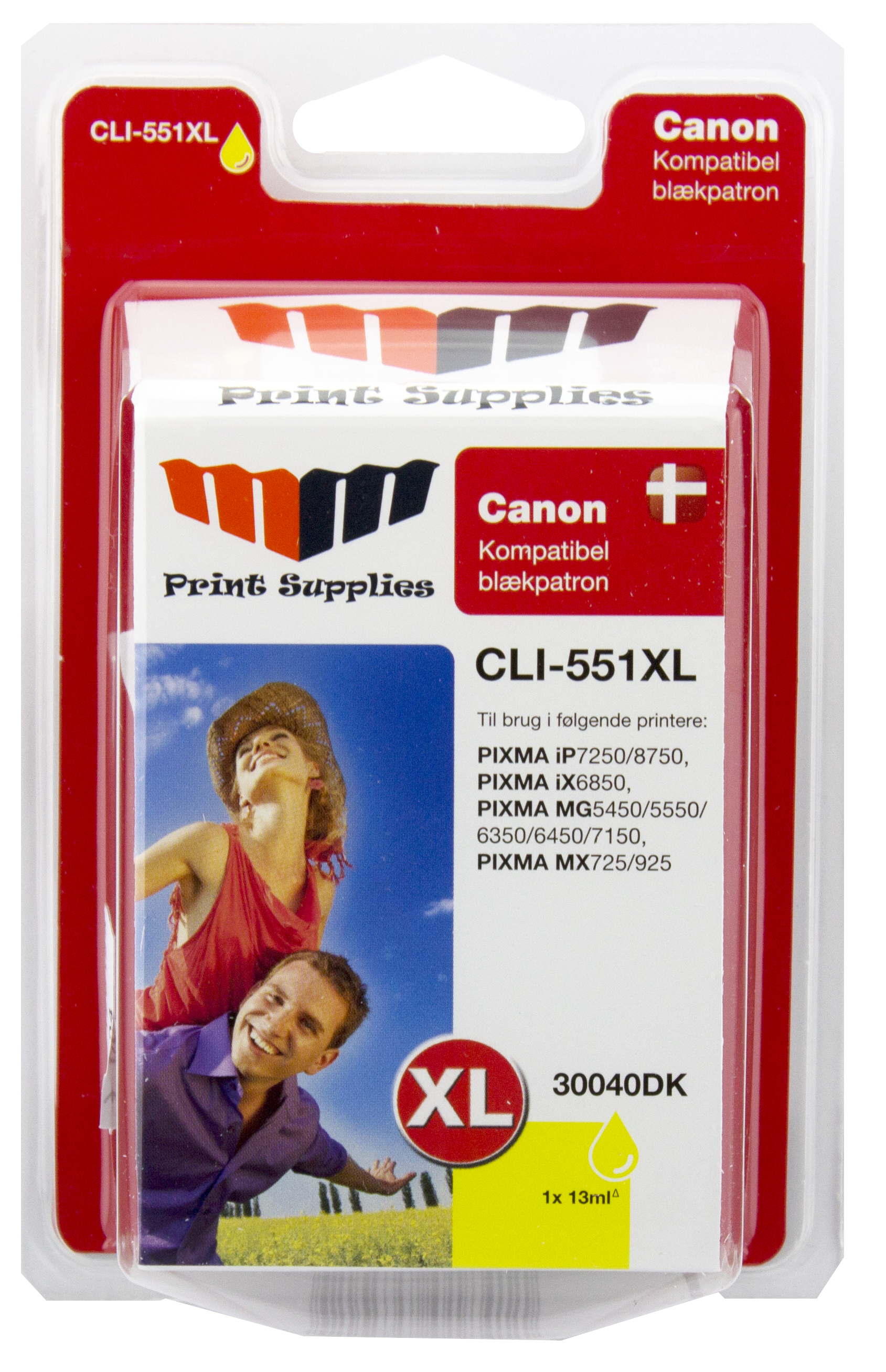 MM Yellow Inkjet Cartridge - Replaces Canon CLI-551YXL