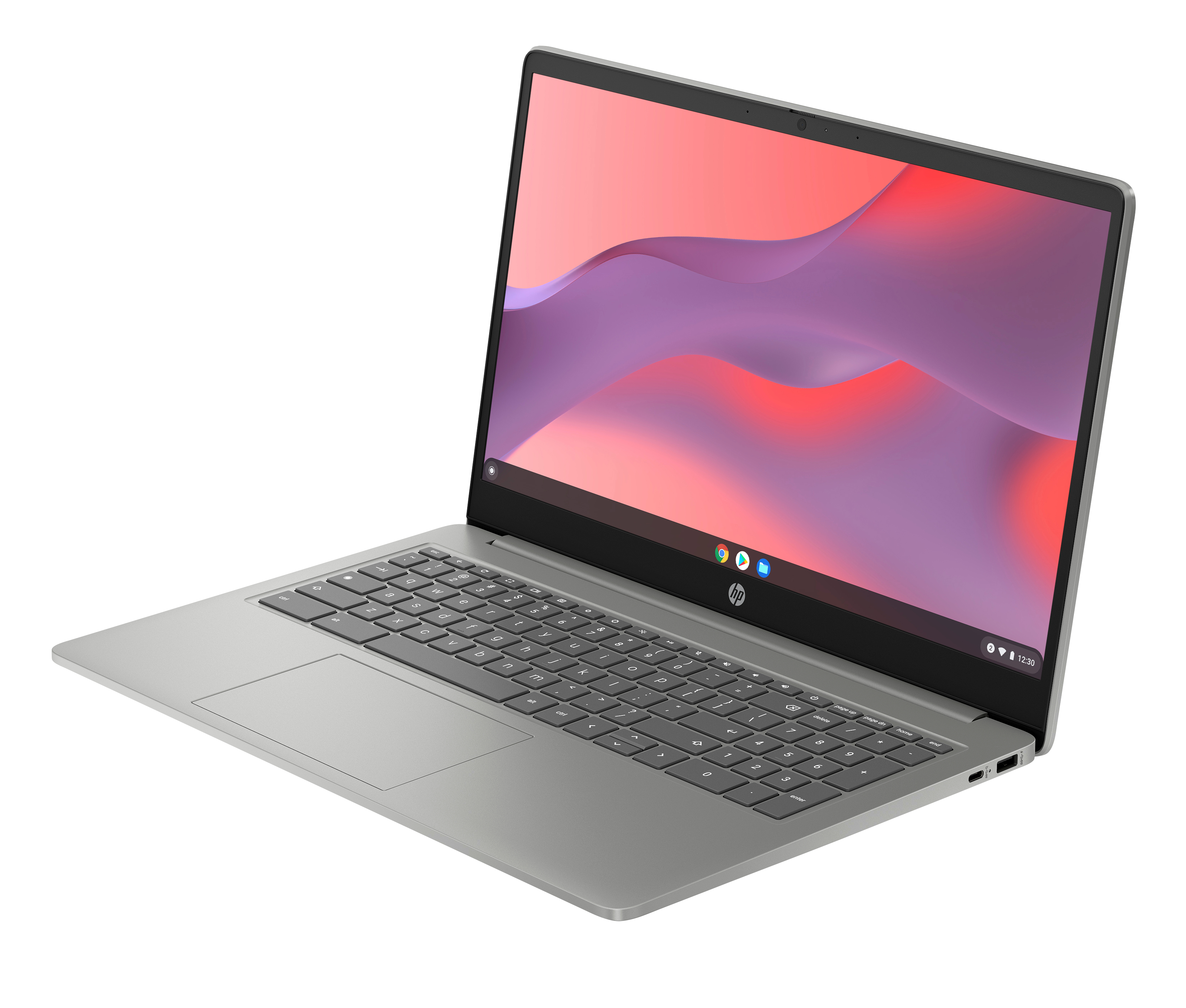 HP Chromebook 15a-nb0006na Intel® N N100 39.6 cm (15.6″) HD 4 GB LPDDR5-SDRAM 128 GB UFS Wi-Fi 6 (802.11ax) ChromeOS Silver image 16