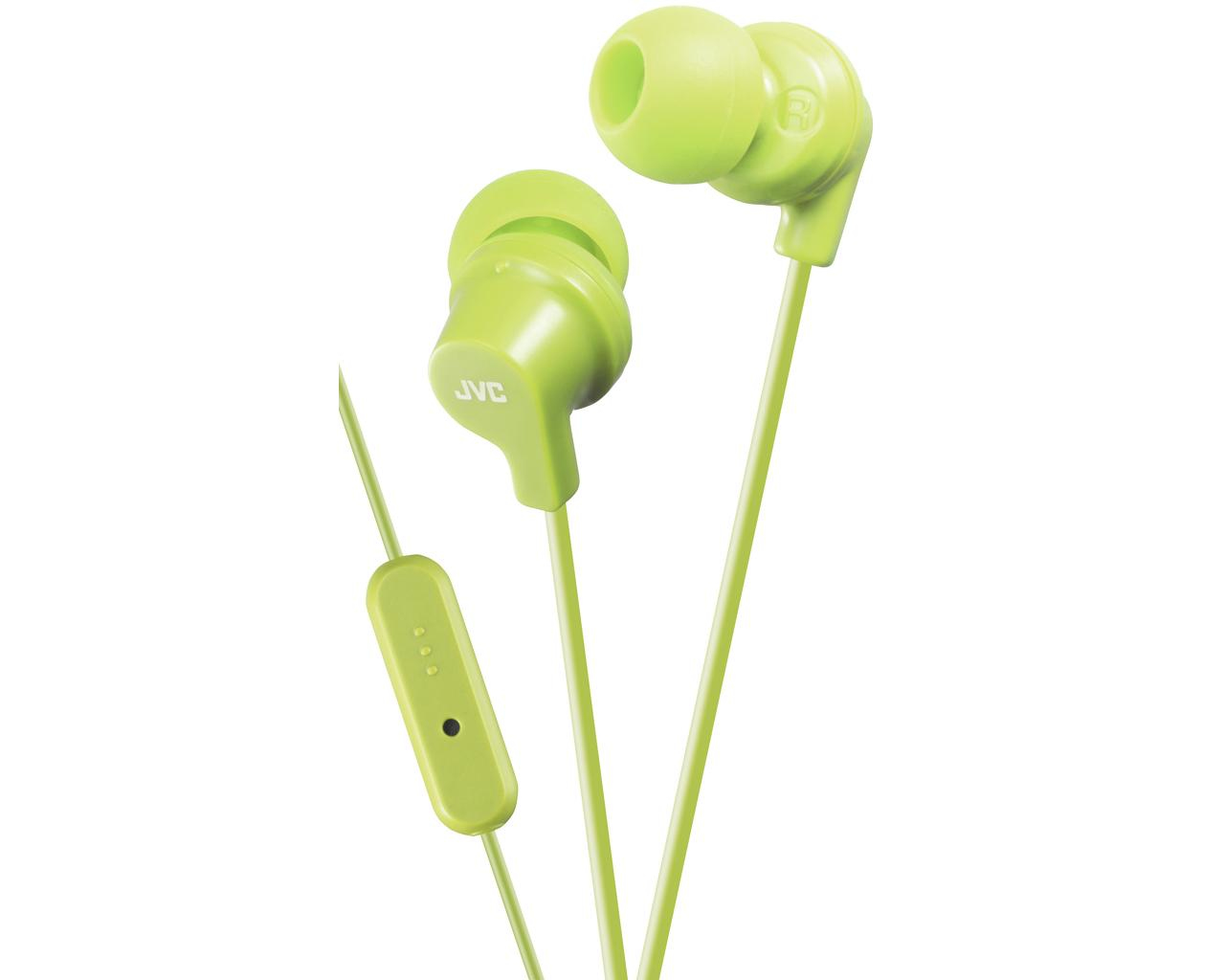 JVC HA-FR15-G-E Colourful inner ear headphones with remote & mic – image 1