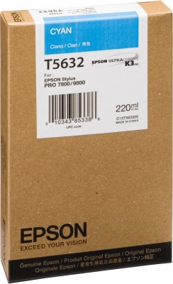 Epson Stylus Pro 7800/9800 Ink Cartridge (220ml) Cyan – image 4