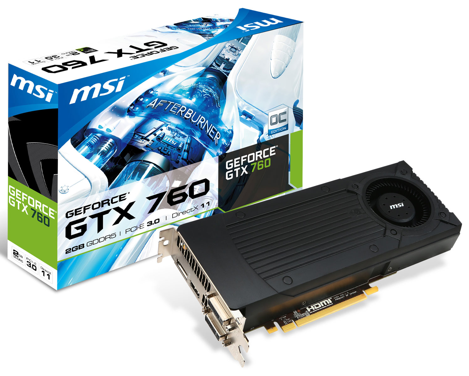 MSI N760-2GD5/OC graphics card NVIDIA GeForce GTX 760