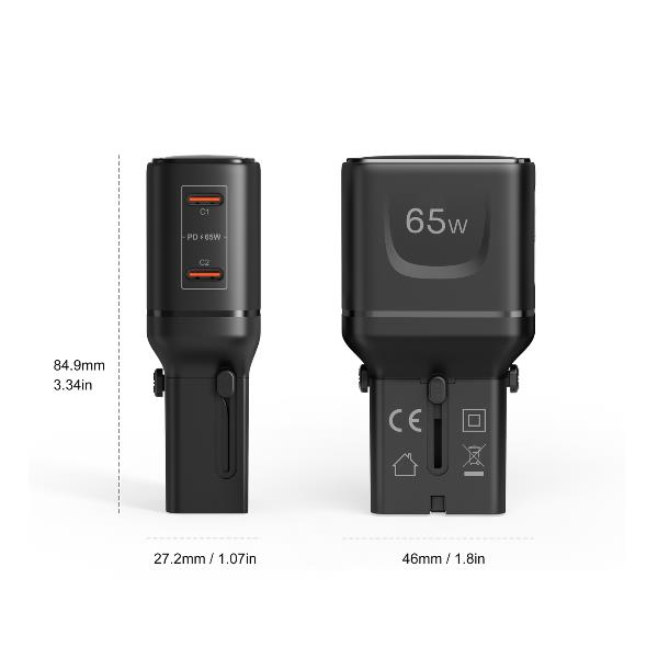 Celly MULTIPLUGSL65W mobile device charger Headphones, Smartphone, Tablet Black AC Fast charging Indoor – image 4