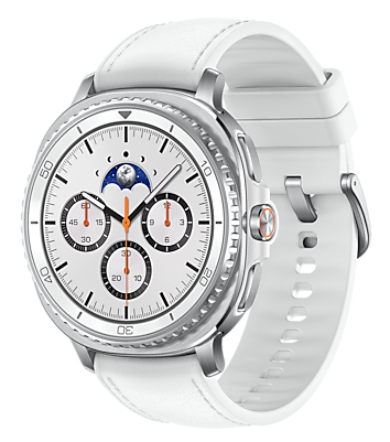 Samsung Galaxy Watch 8 Classic 3.3 cm (1.3") AMOLED 46 mm Digital 438 x 438 pixels Touchscreen 4G Silver Wi-Fi GPS (satellite)