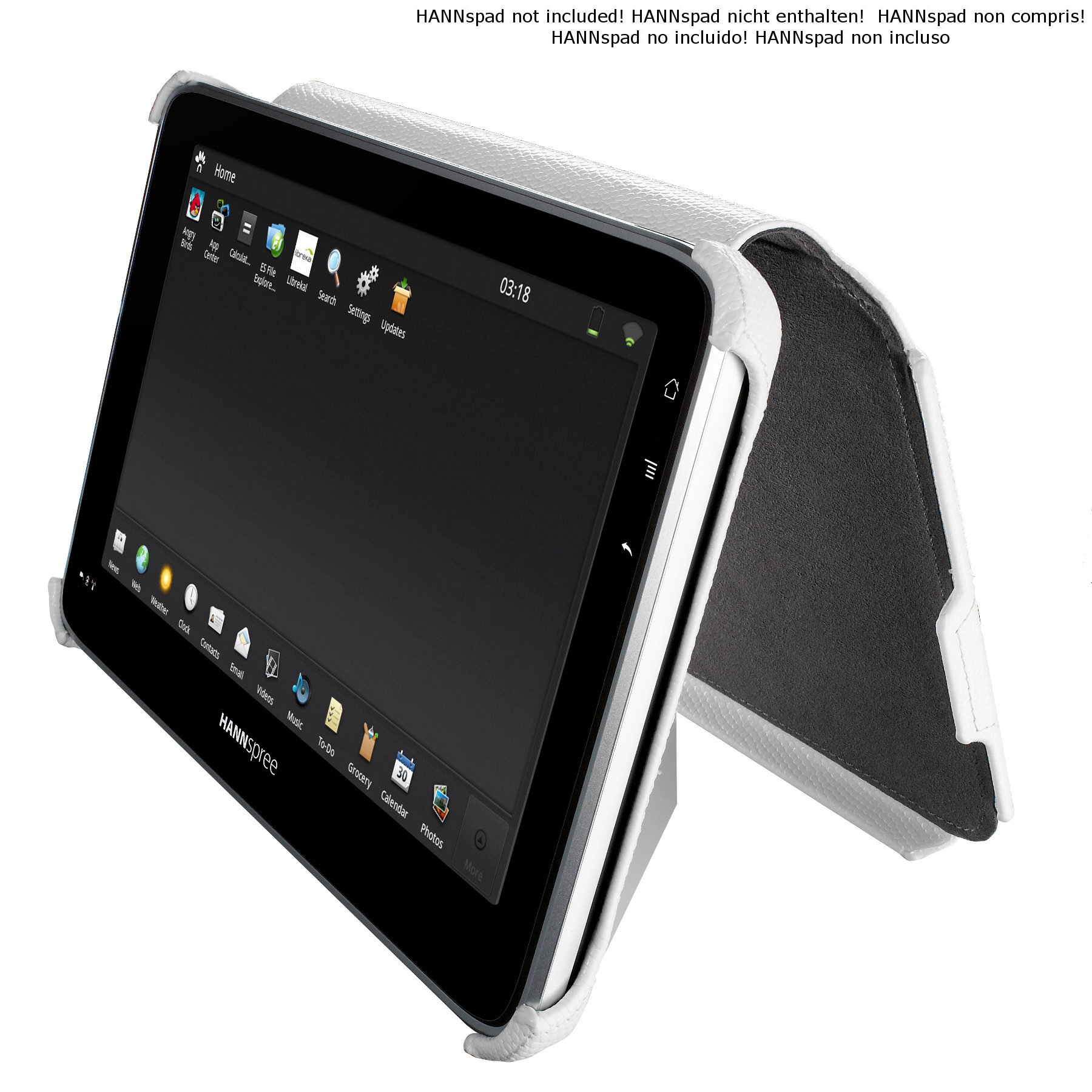 Hannspree 80-01000001G010 tablet case Cover White – image 2