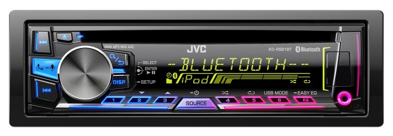 JVC KD-R961BTE car media receiver Black Bluetooth