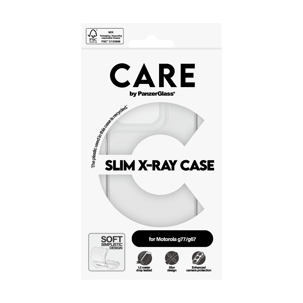 PanzerGlass CARE™ by PanzerGlass® TPU Case Transparent Motorola moto G77 | G67 – image 3
