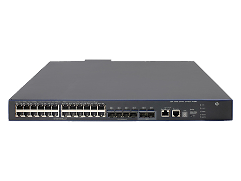 HP 5500-24G-PoE+-4SFP HI Switch w/2 Interface Slots – image 1