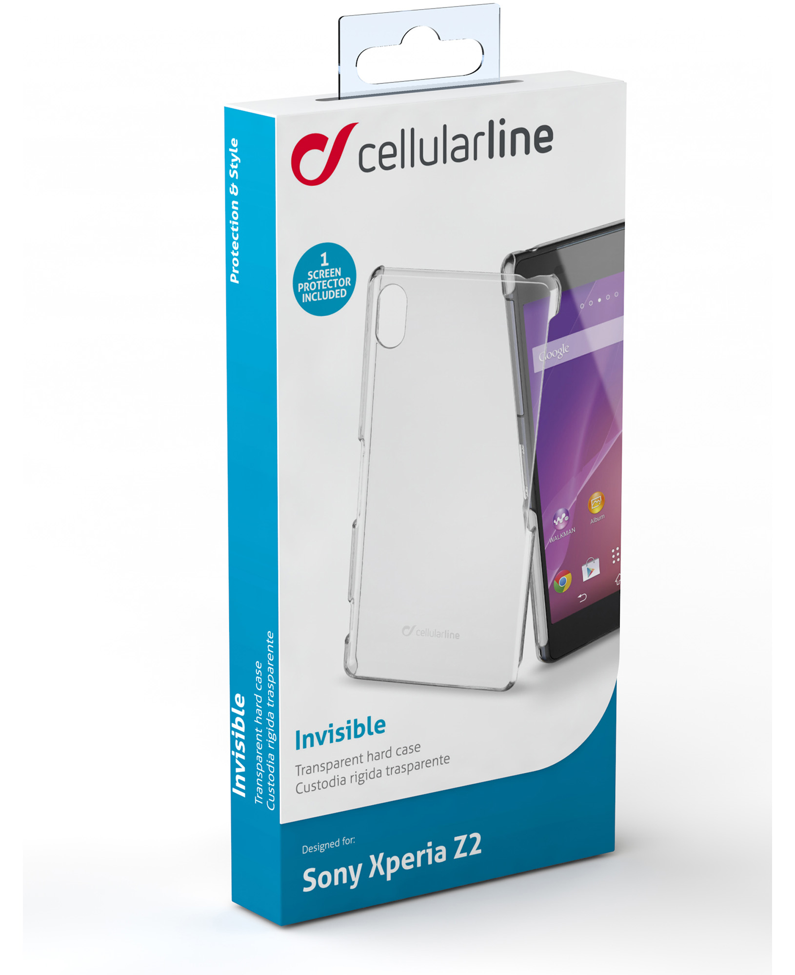 Cellularline Invisible Xperia M2- Transparent – image 2