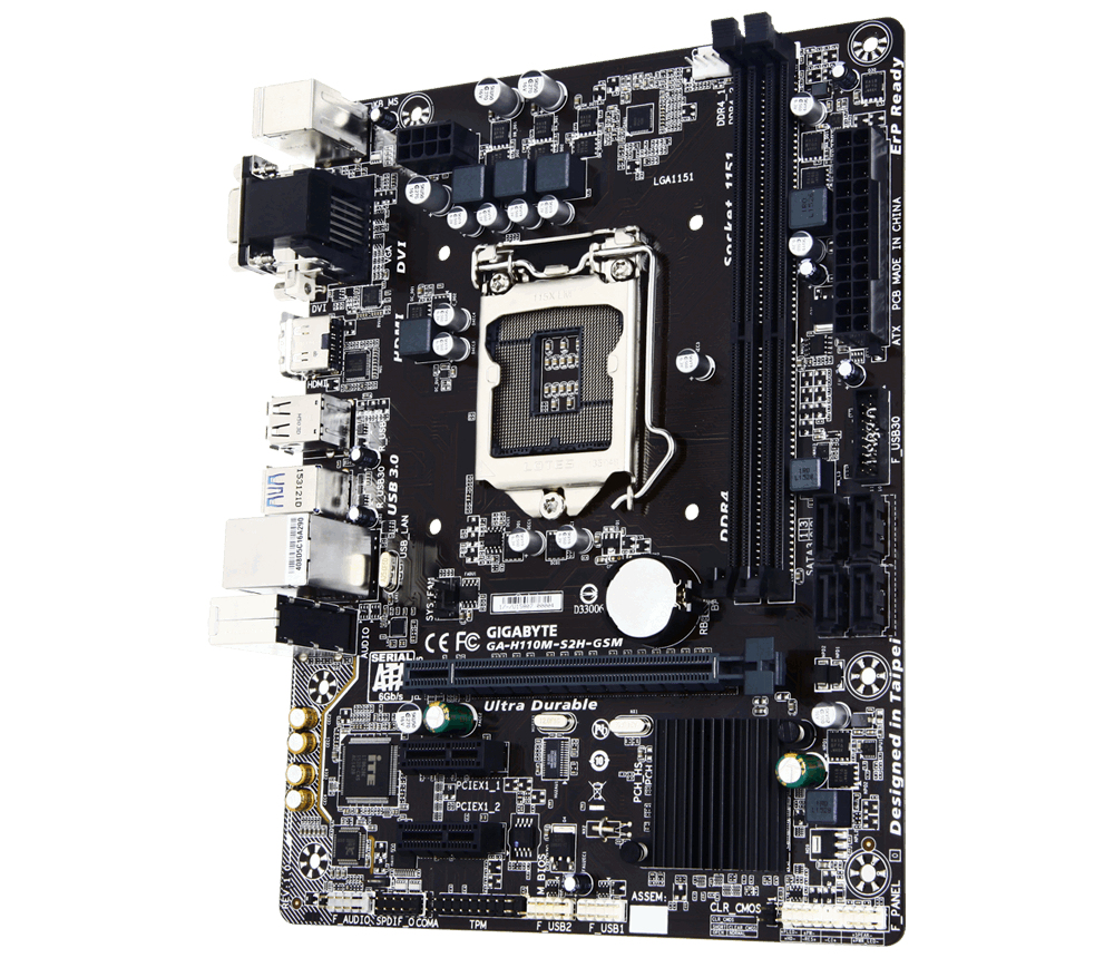 GIGABYTE GA-H110M-S2H-GSM motherboard Intel® H110 LGA 1151 (Socket H4) micro ATX – image 3