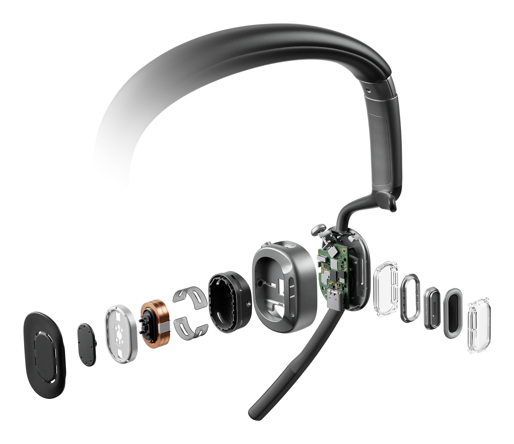 SHOKZ OpenMeet2 Headset Wireless Open-ear Office/Call center Bluetooth Black – image 4