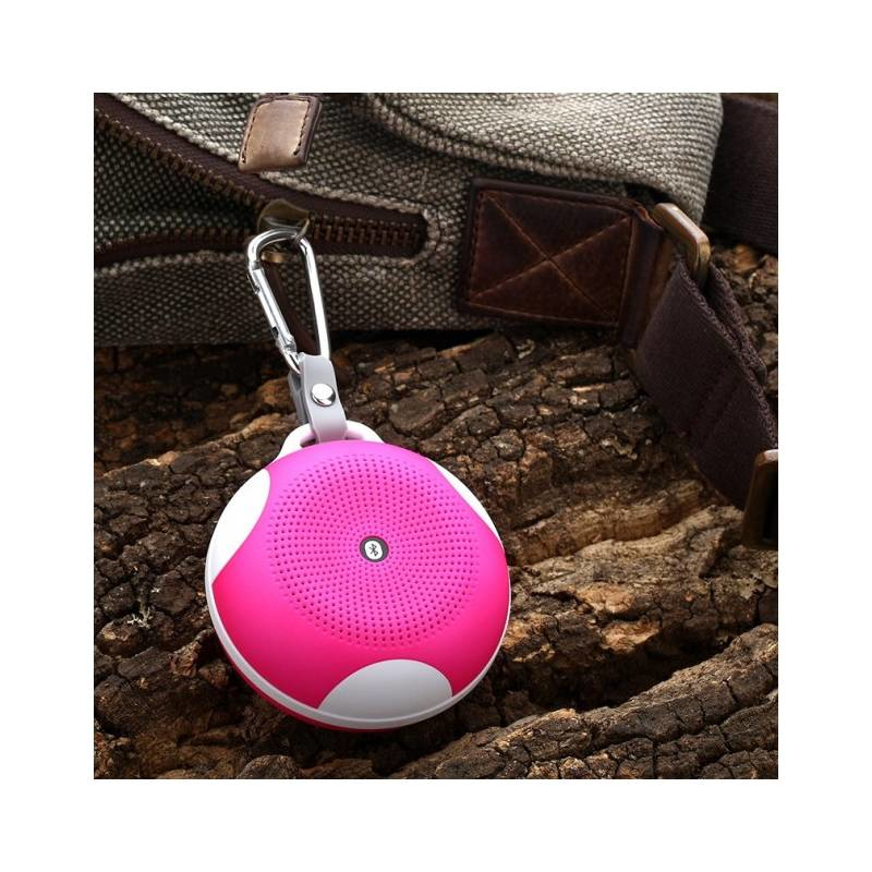 Techly Portable Bluetooth Speaker Wireless Sport MicroSD Pink ICASBL03 – image 2