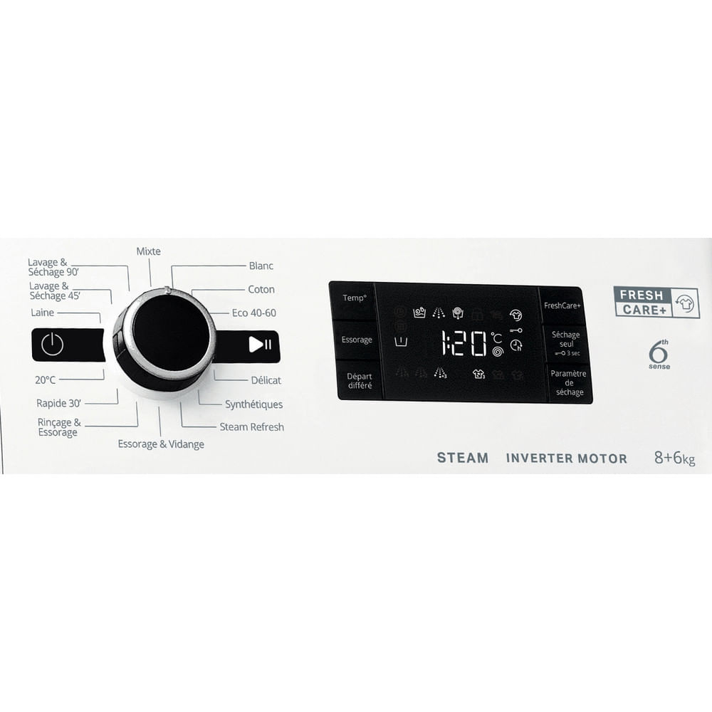 Whirlpool FWDGP861483BVFRN washer dryer Freestanding Front-load White – image 5