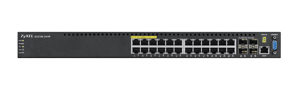 Zyxel GS3700-24HP Managed L2+ Gigabit Ethernet (10/100/1000) Power over Ethernet (PoE) Black – image 3