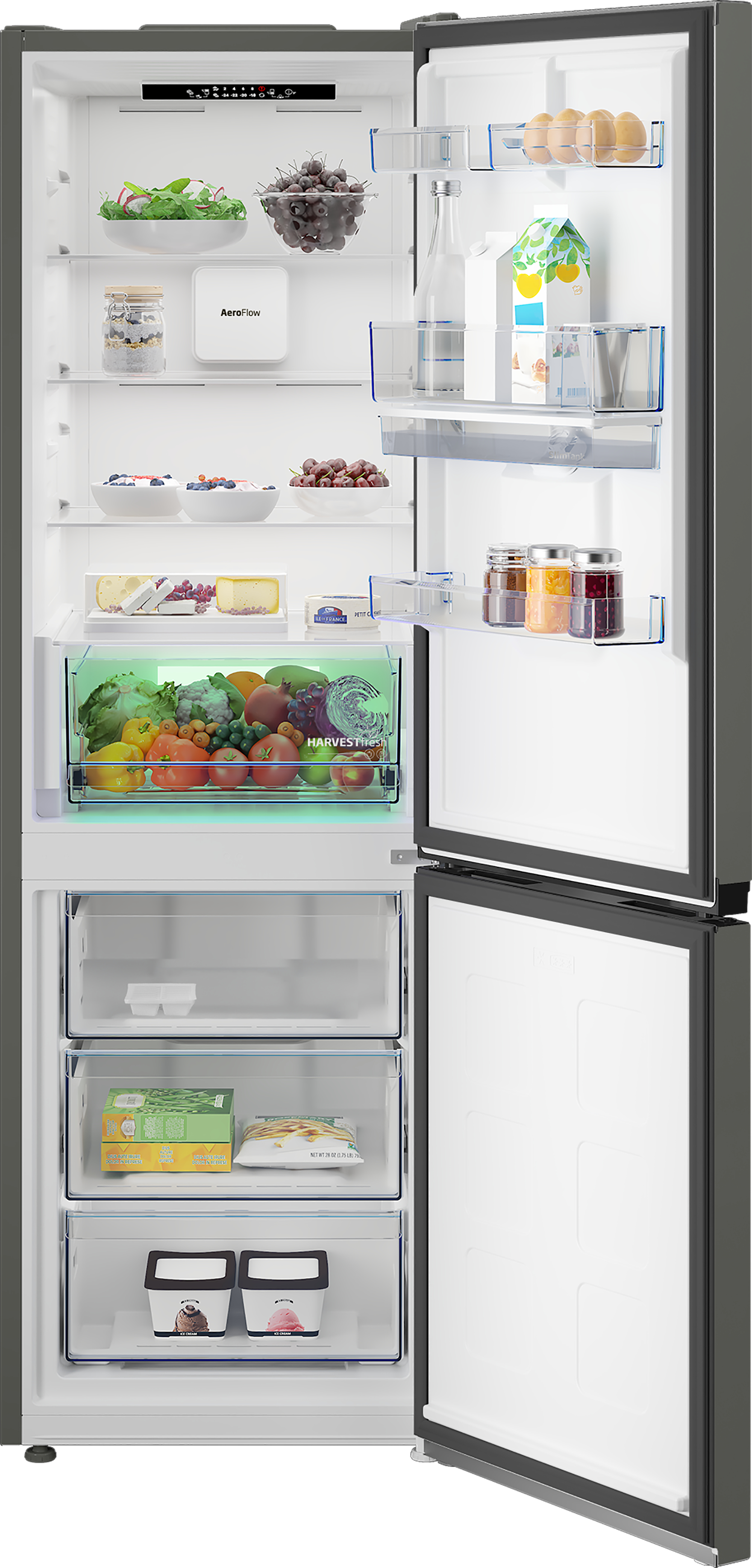 Beko CNA4686DVG Freestanding AeroFlowTM Fridge Freezer with HarvestFreshTM – image 2