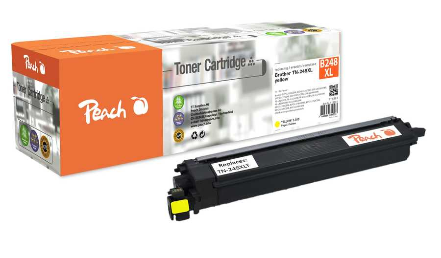 Peach Toner Brother TN-248XL (DCP-L3520) yellow 2300 Seiten remanufactured Toner Brother