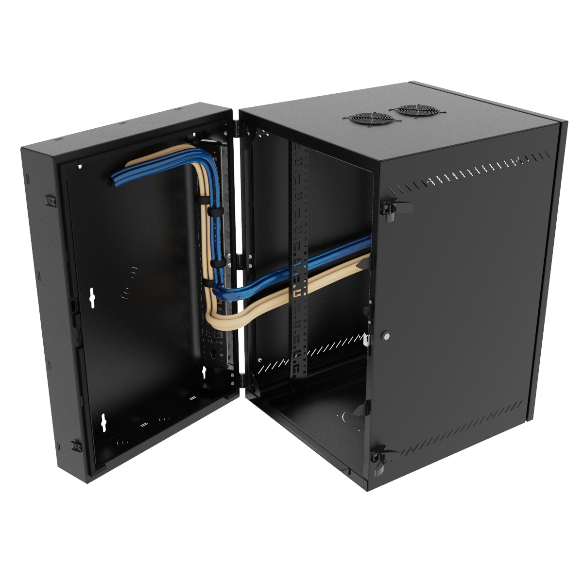 Vertiv VR Rack GL36WMCMM-B-SH-AF-CM rack cabinet 19U Wall mounted rack Black – image 4