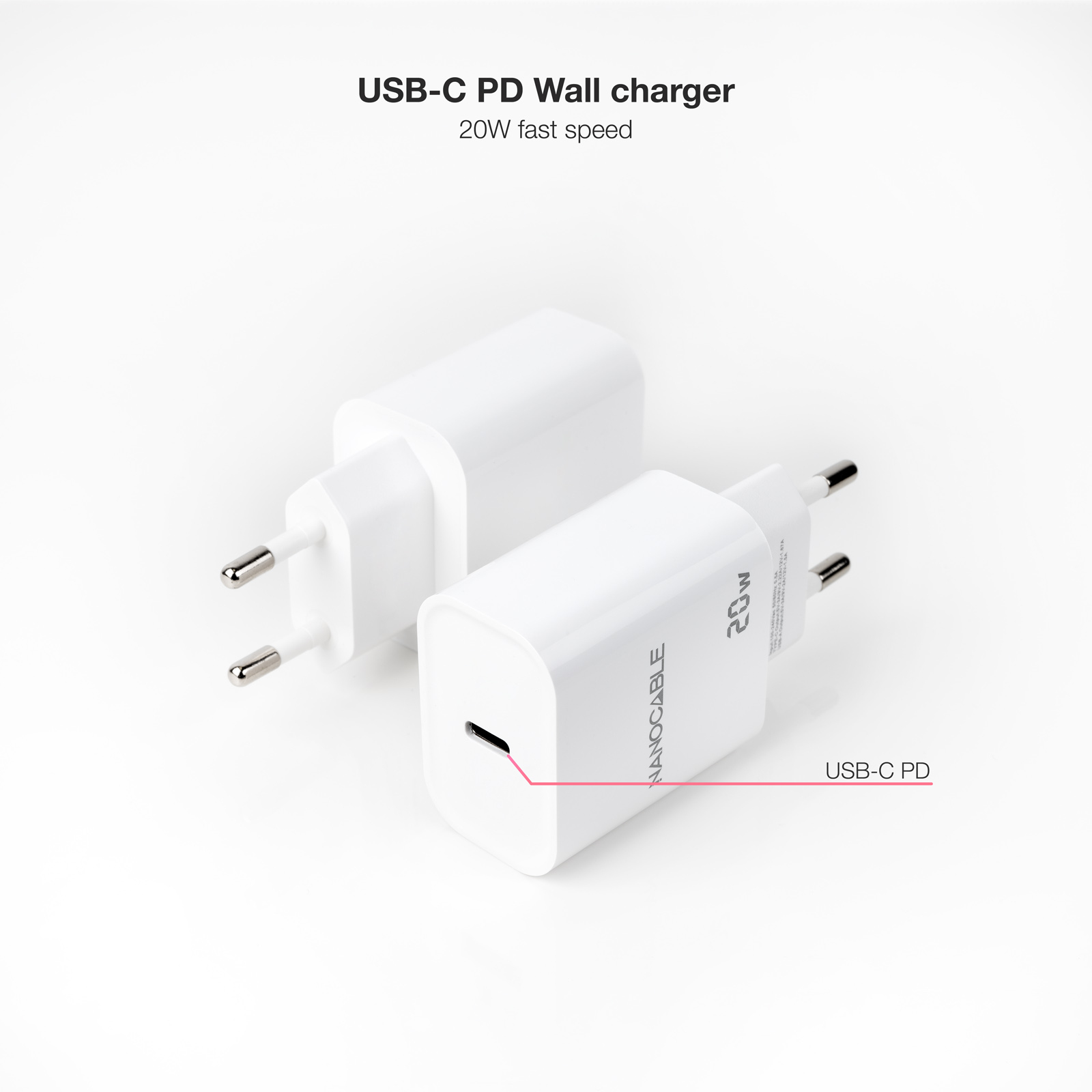Nanocable 10.10.2005 mobile device charger Universal White AC Indoor – image 2