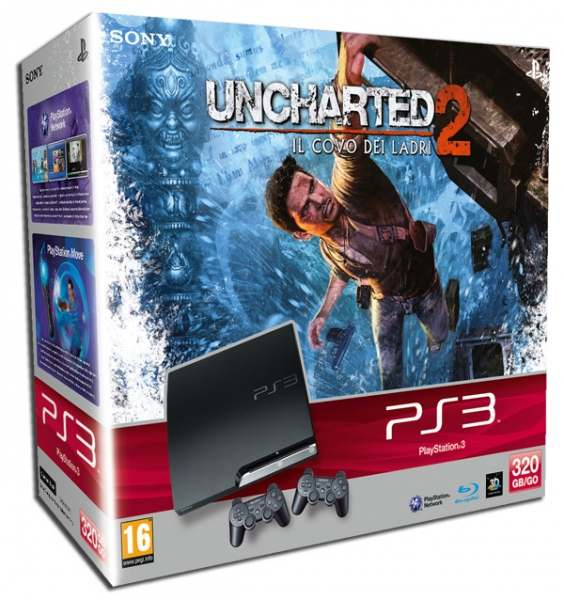 Sony Interactive Entertainment 320GB PlayStation 3 Slim + Uncharted 2