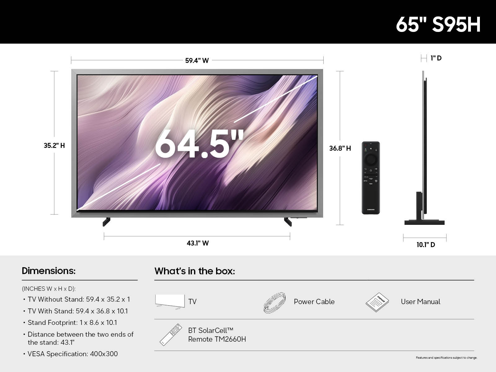 Samsung QN65S95HAFXZA TV – image 5