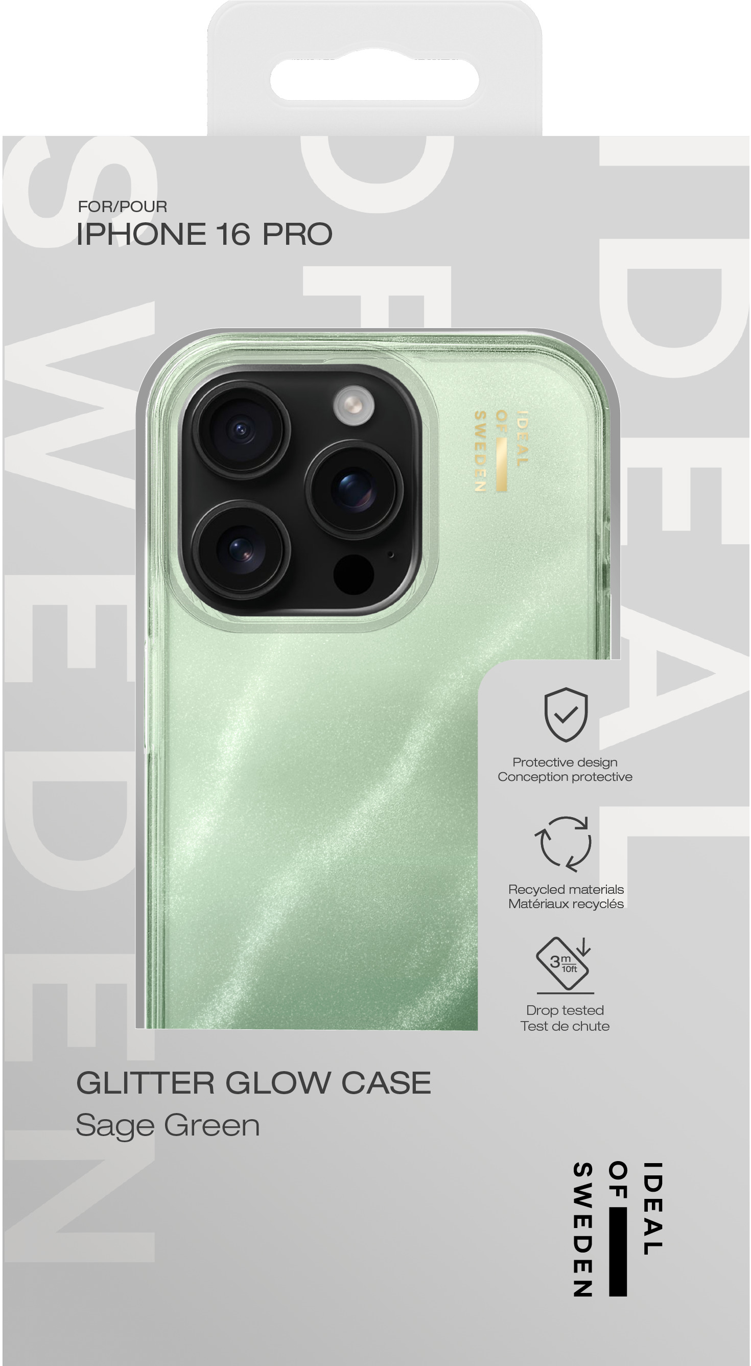iDeal of Sweden Clear Case iPhone 16 Pro Sage Green – image 4