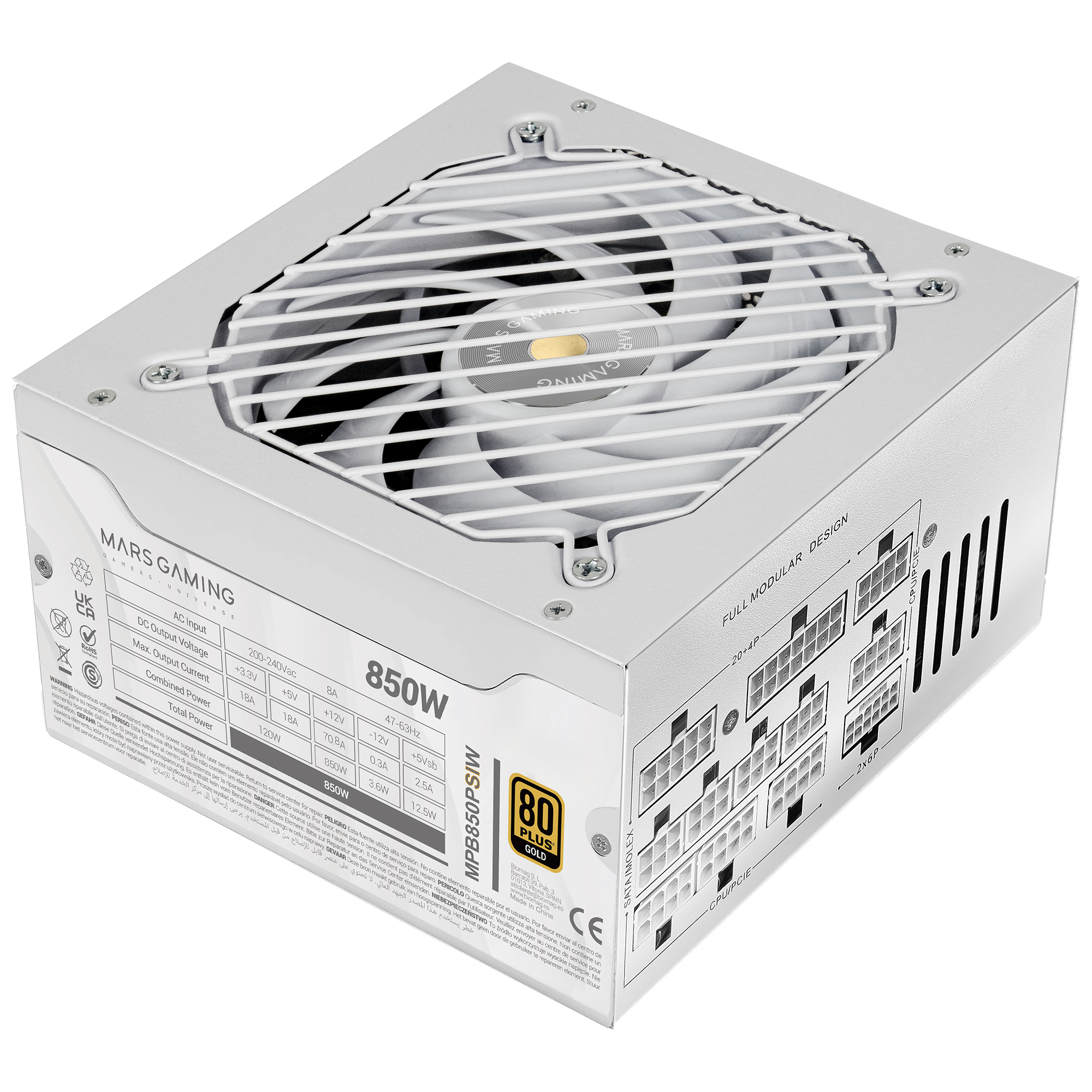 Mars Gaming MPB850PSIW power supply unit