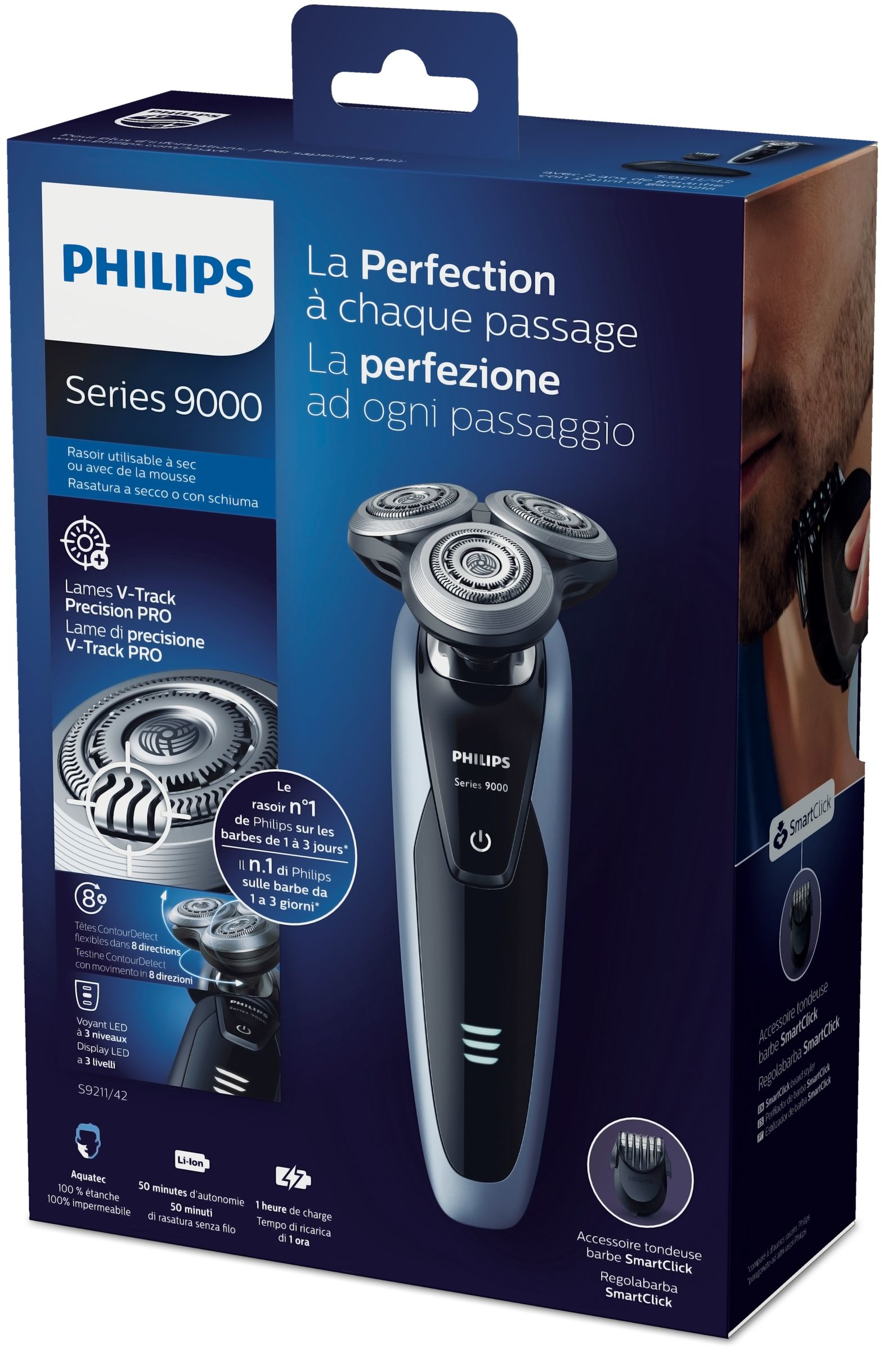 Philips SHAVER Series 9000 S9211/42 men's shaver Rotation shaver Trimmer Black – image 2