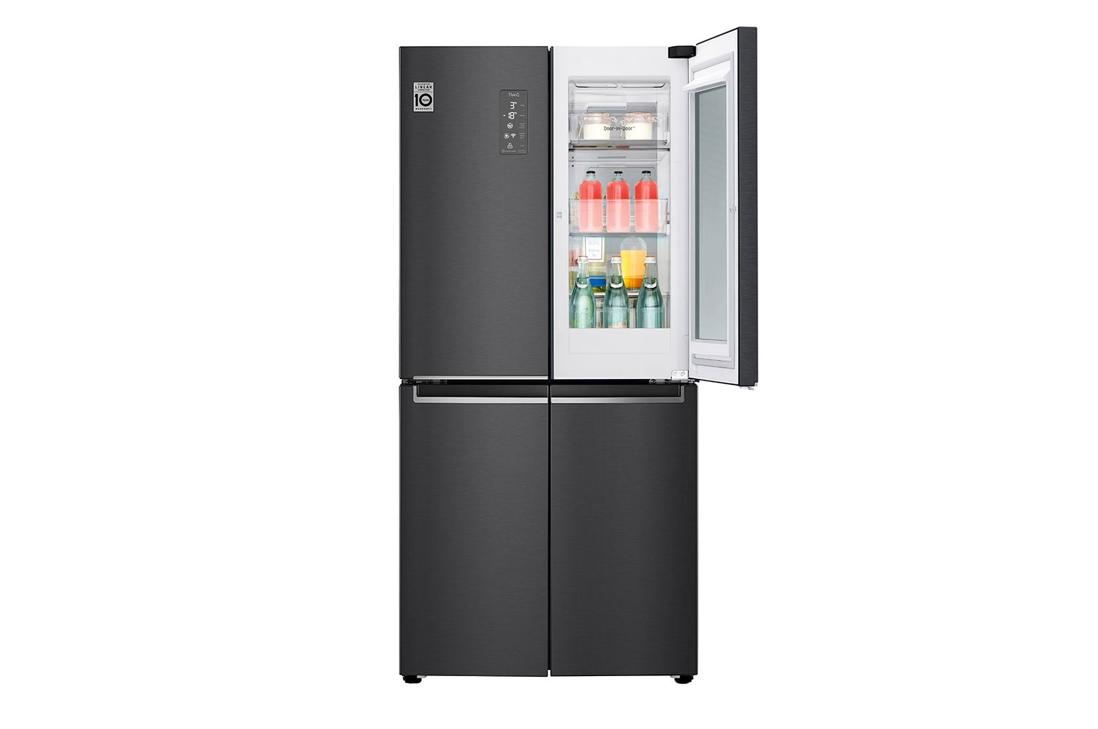 LG InstaView GMQ844MC5E side-by-side refrigerator Freestanding – image 4