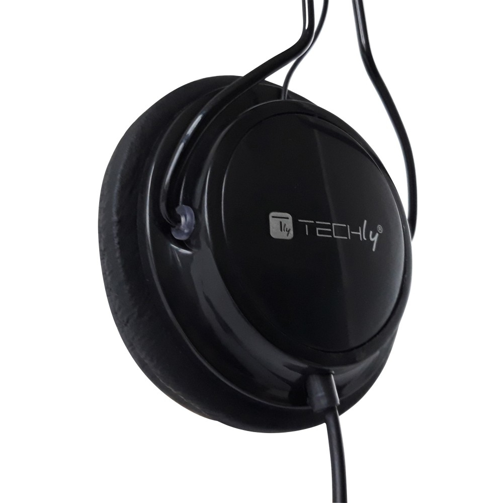 Techly ICC-HS736TY headphones/headset Wired Head-band Music Black – image 4