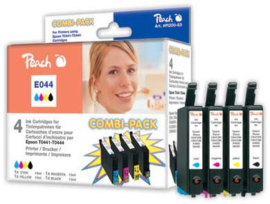 Peach 312261 ink cartridge 4 pc(s) Black, Cyan, Magenta, Yellow