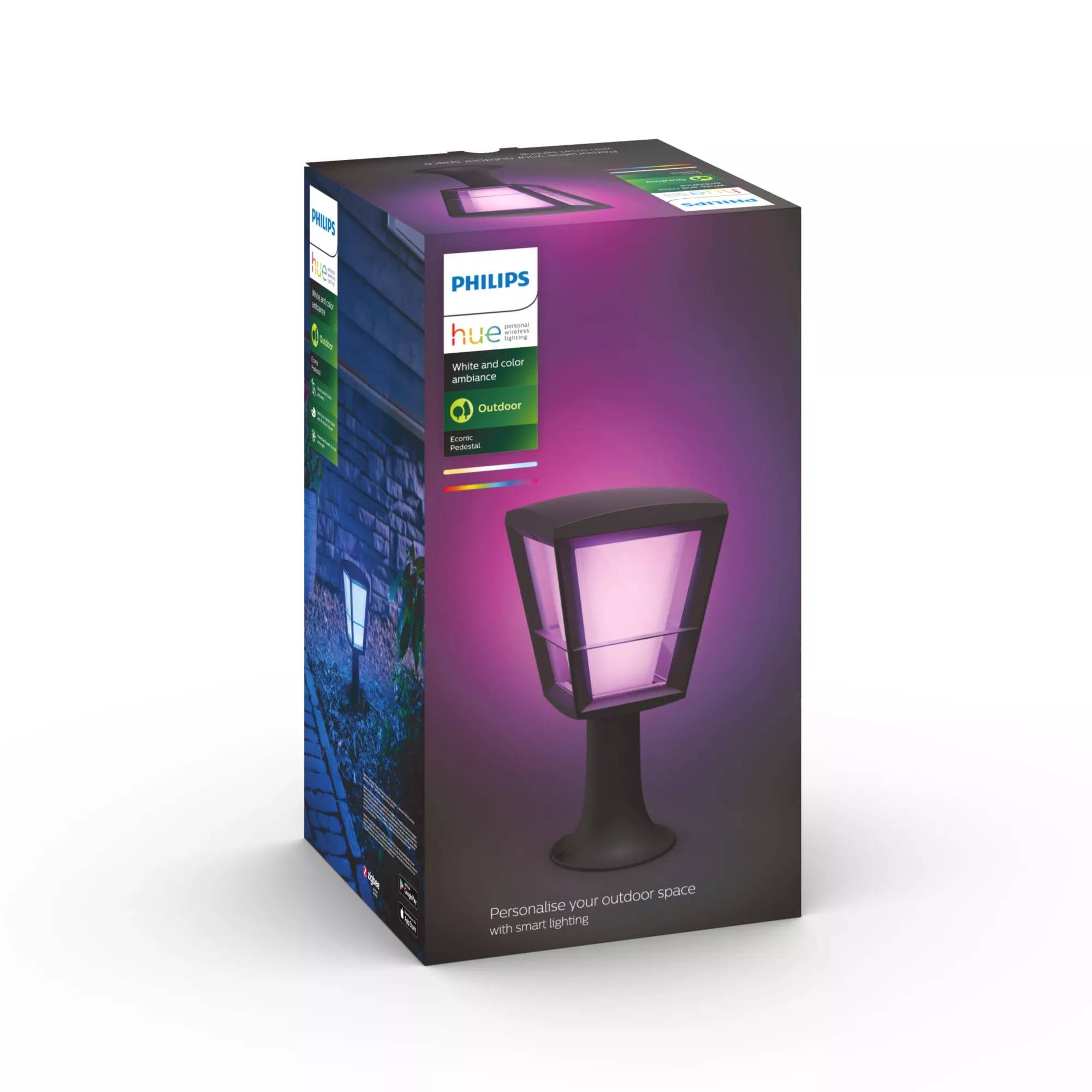 Philips by Signify Philips Hue White and colour ambience Econic Outdoor Pedestal Light – image 3