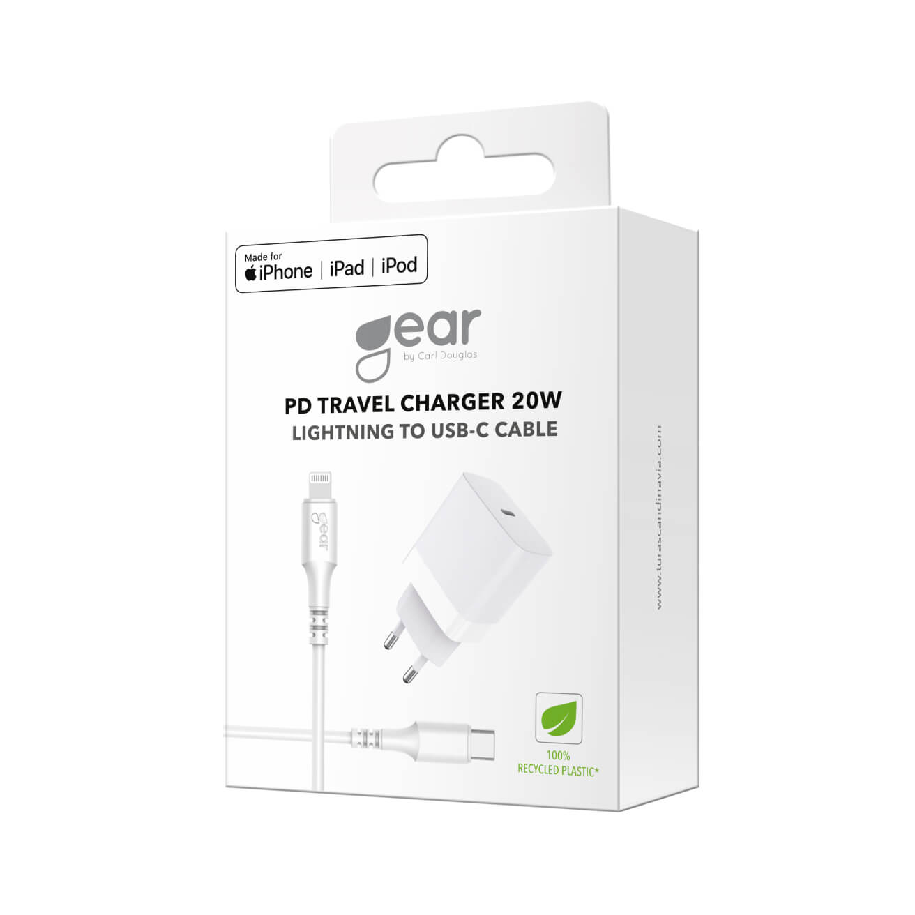 Gear Charger 220V 1xUSB-C PD 20W Cable Lightning for USB-C MFI C94 – image 2