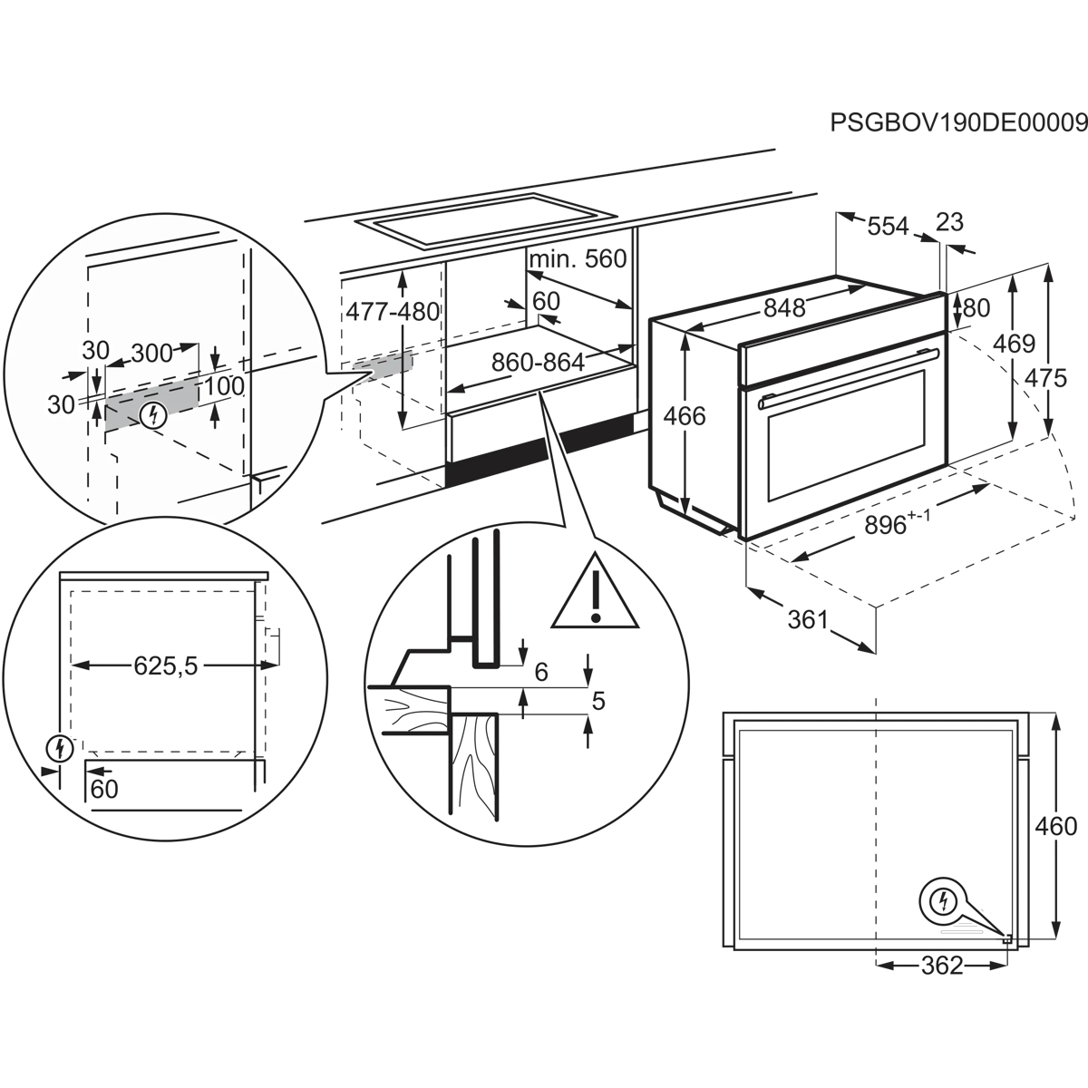 Electrolux KBZE10X 85 L 3100 W Stainless steel – image 3
