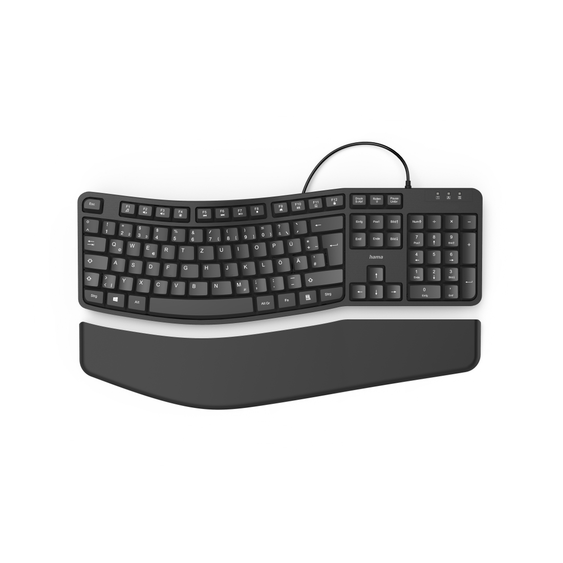 Hama EKC-400 keyboard Office USB QWERTZ German Black – image 3