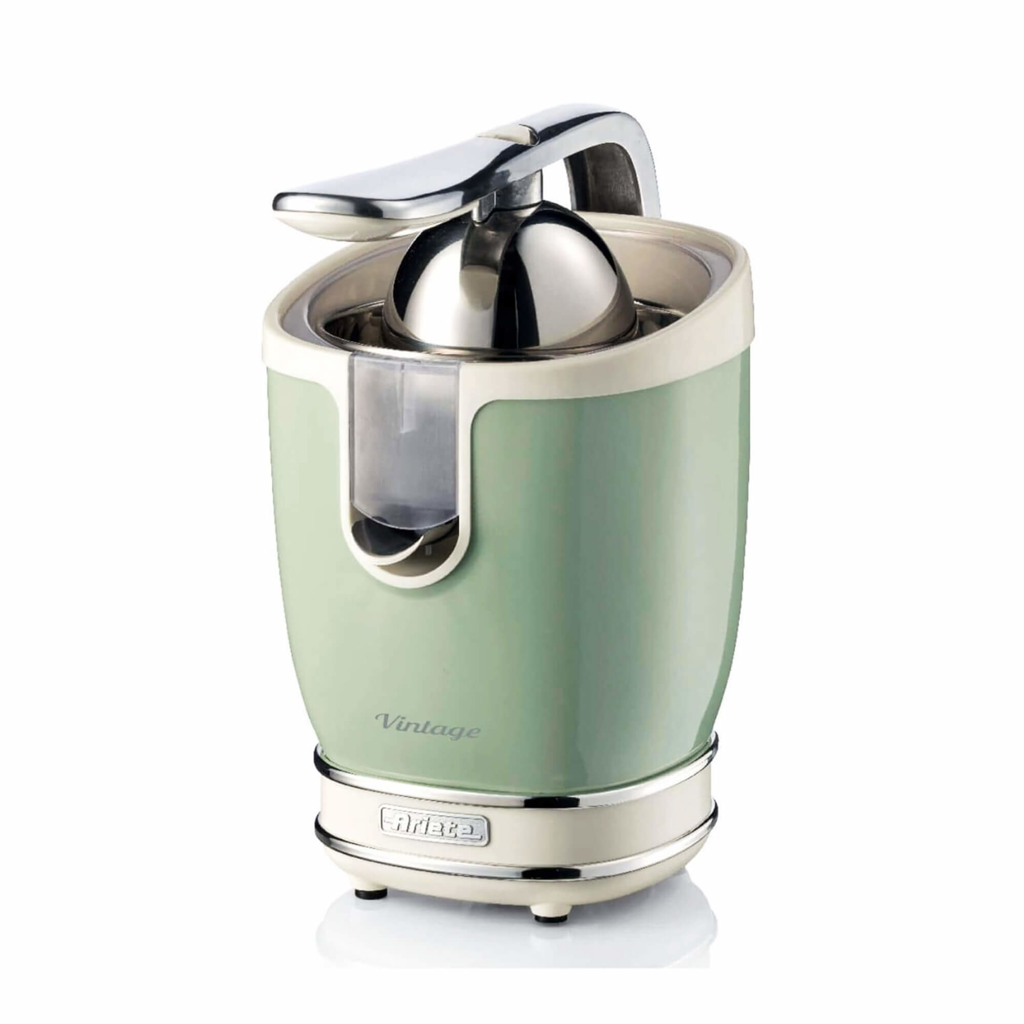 Ariete 413, Vintage Juicer, Professional Electric Juicer with Lever, 2 Cones for Large and Small Fruits, Anti-Drip Spout, Silent Motor, Professional Squeezing, – image 1