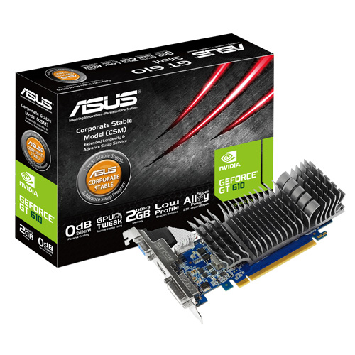 ASUS GT610-2GD3-CSM graphics card NVIDIA GeForce GT 610 – image 1