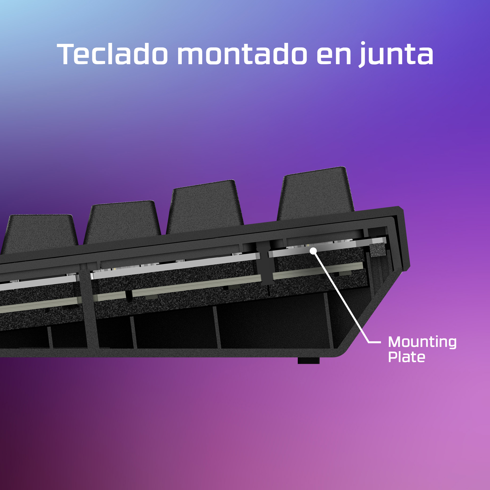 HyperX Alloy Rise - Gaming Keyboards. Keyboard form factor: Full-size (100%), Connectivity technology: Wired, Device inter