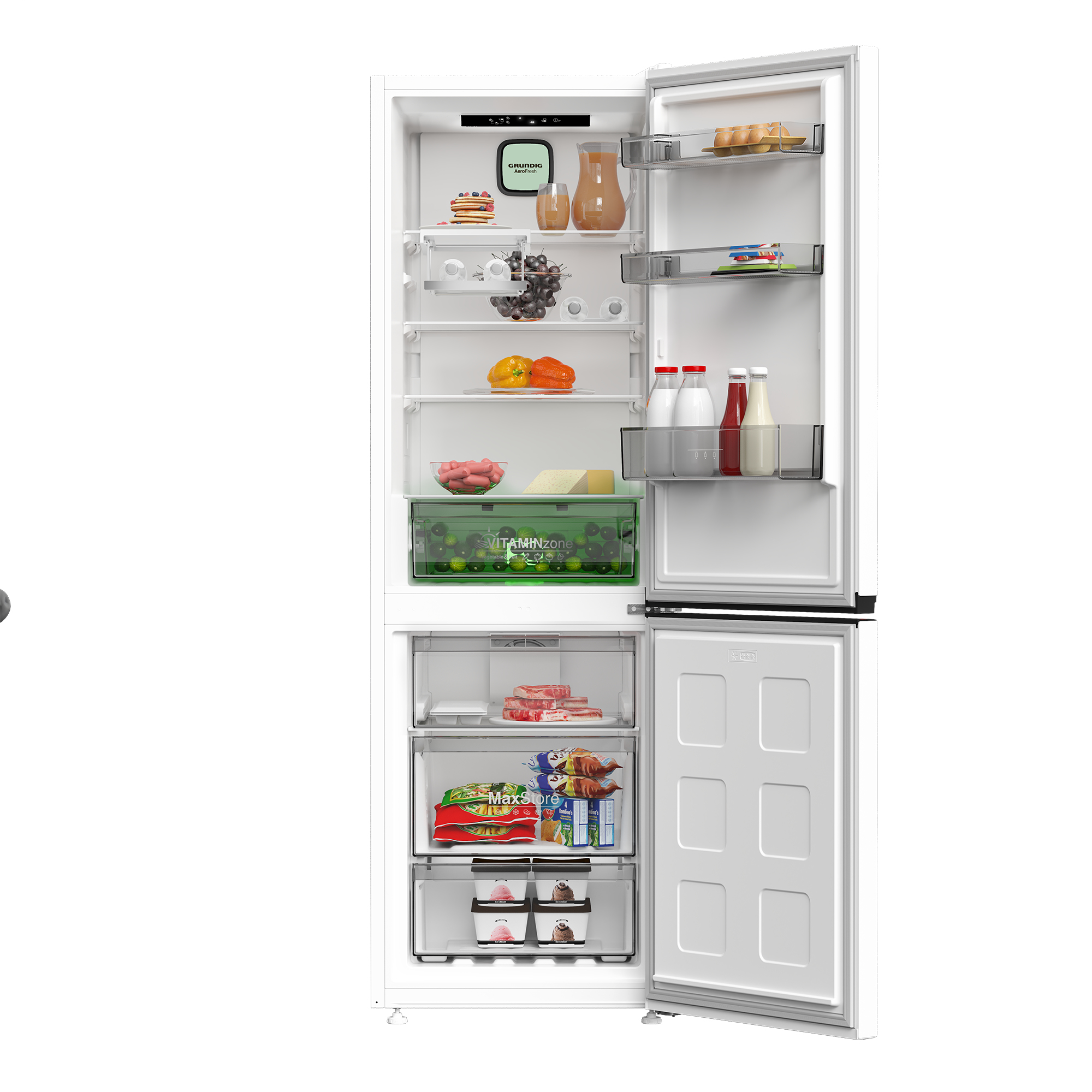 Grundig GKN5686VW No Frost Fridge Freezer with Vitaminzone Technology – image 3