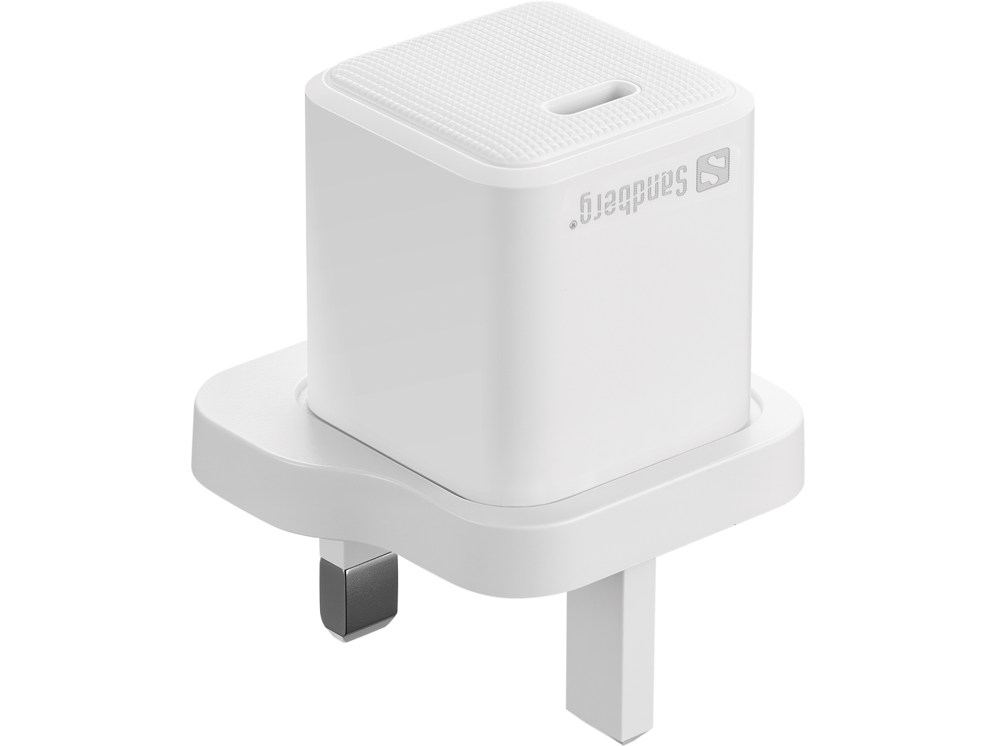 Resim Sandberg 441-64 USB-C AC 20W Şarj Cihazı UK + Lightning 1M, Beyaz