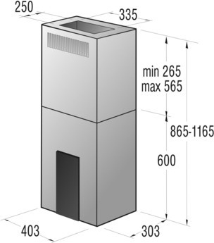 Gorenje IDQ4545X cooker hood Island Stainless steel 631 m³/h – image 3