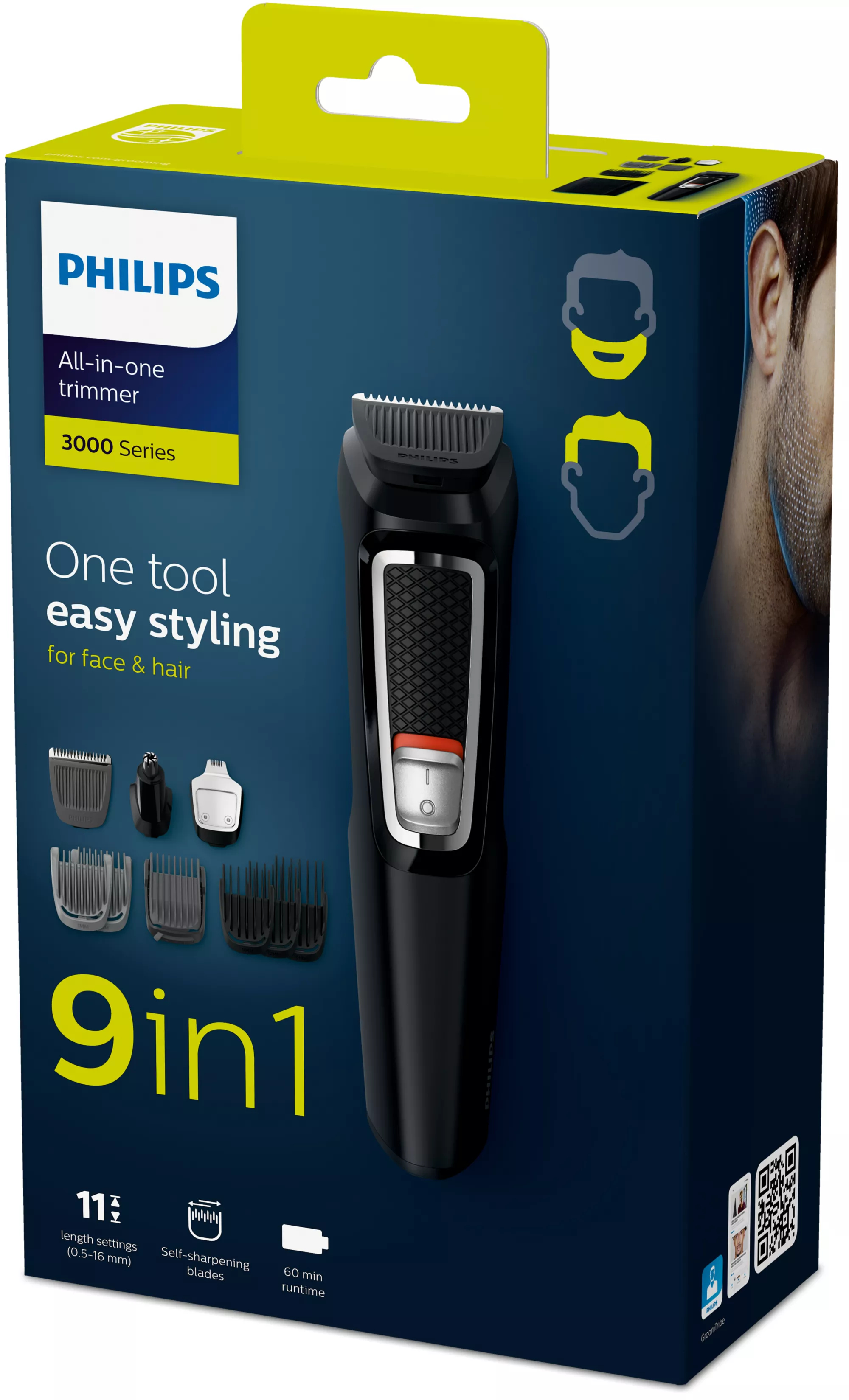Philips MULTIGROOM Series 3000 9 tools 9-in-1, Face and Hair – image 2