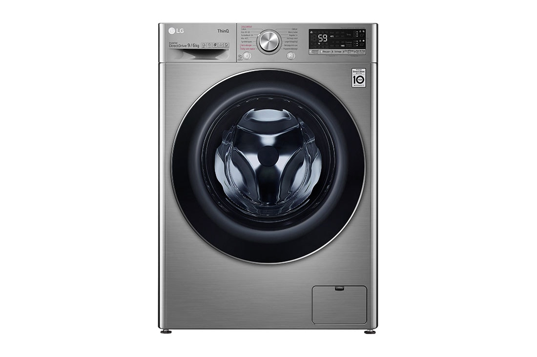 LG F964V52IRSA washer dryer Freestanding Front-load Stainless steel – image 1