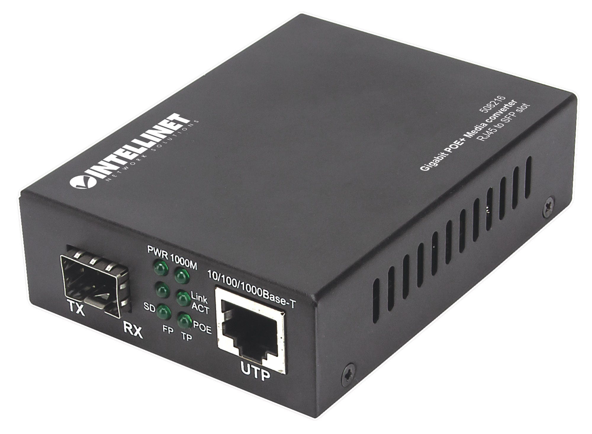 Intellinet Gigabit PoE+ Media Converter – image 1