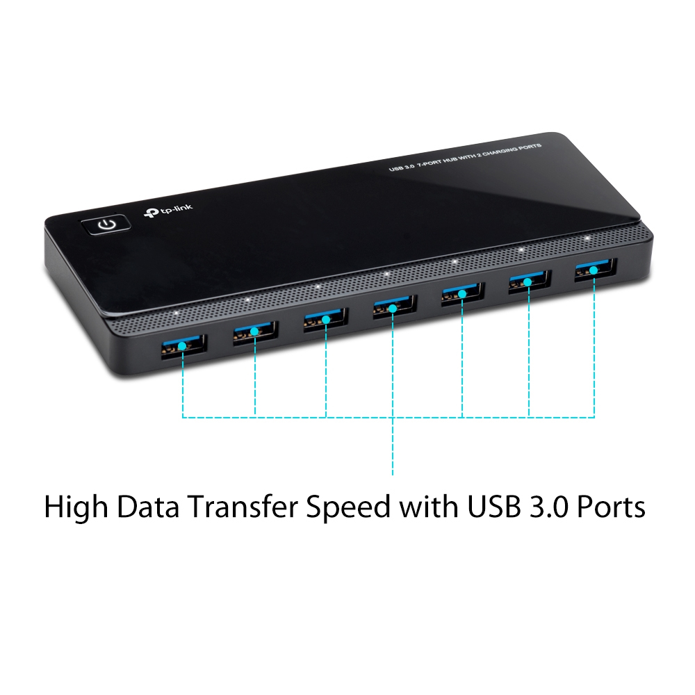 TP-Link UH720 USB 3.2 Gen 1 (3.1 Gen 1) Micro-B 5000 Mbit/s Black – image 2