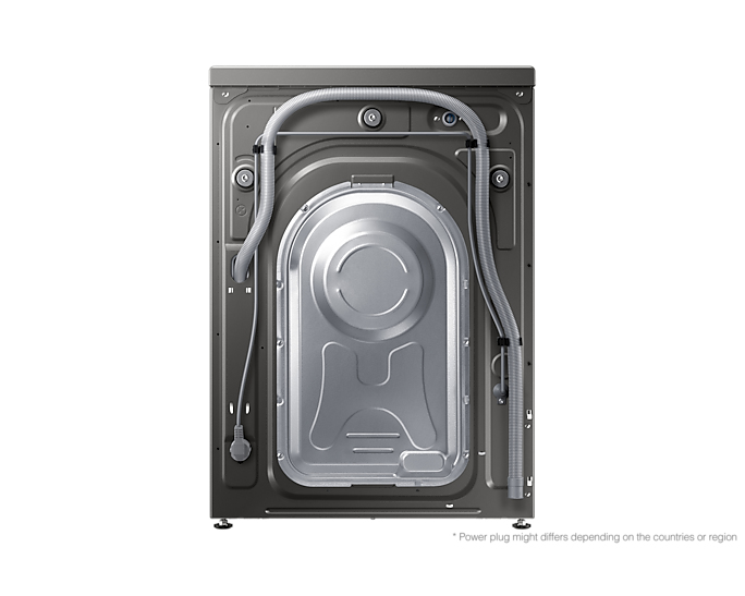 Samsung WD80T534DBN washer dryer Freestanding Front-load Silver, White – image 6
