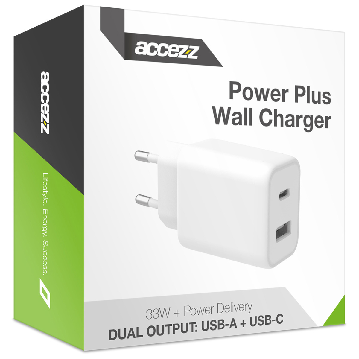 Accezz SH00049956 mobile device charger Universal White AC Fast charging Indoor – image 2