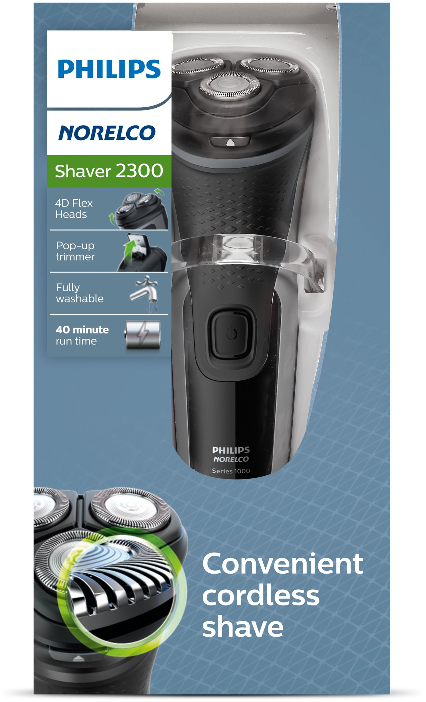 Philips 2000 series S1211/81 men's shaver Rotation shaver Trimmer Grey – image 4
