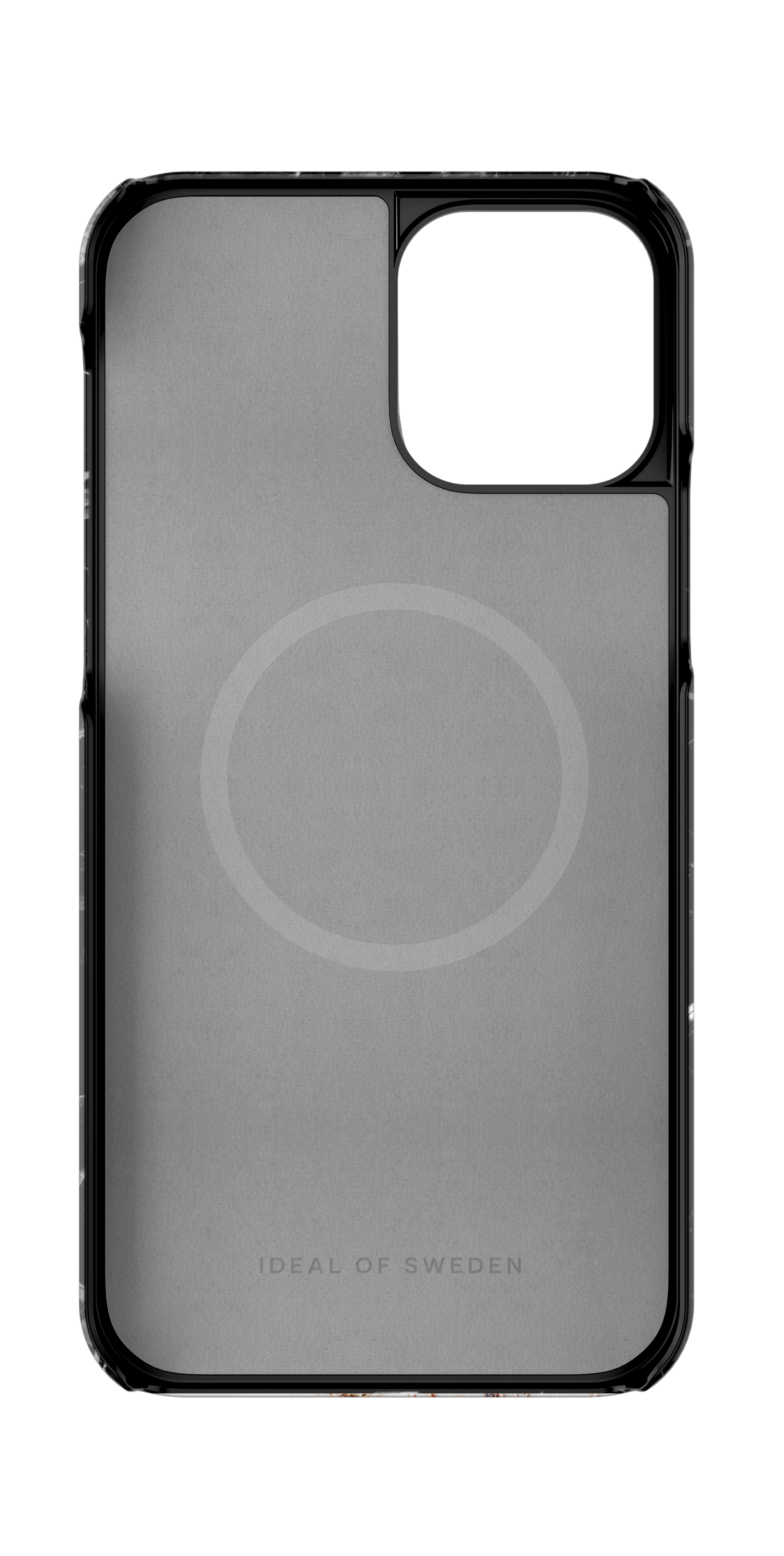 iDeal of Sweden Printed Case MagSafe 12 / 12 Pro Black Thunder Marble – image 2