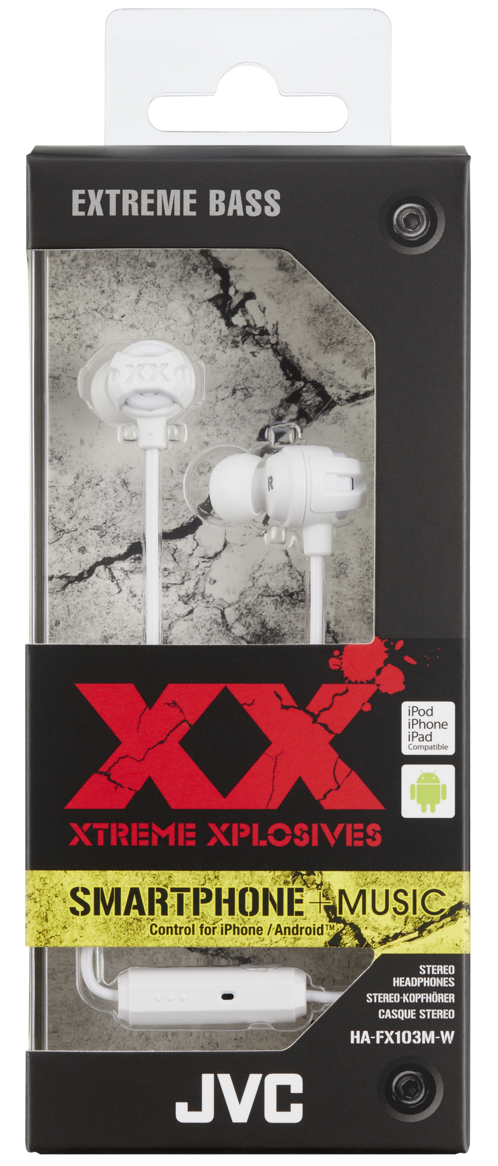 JVC HA-FX103M-W-E XTREME XPLOSIVES series headphones – image 2