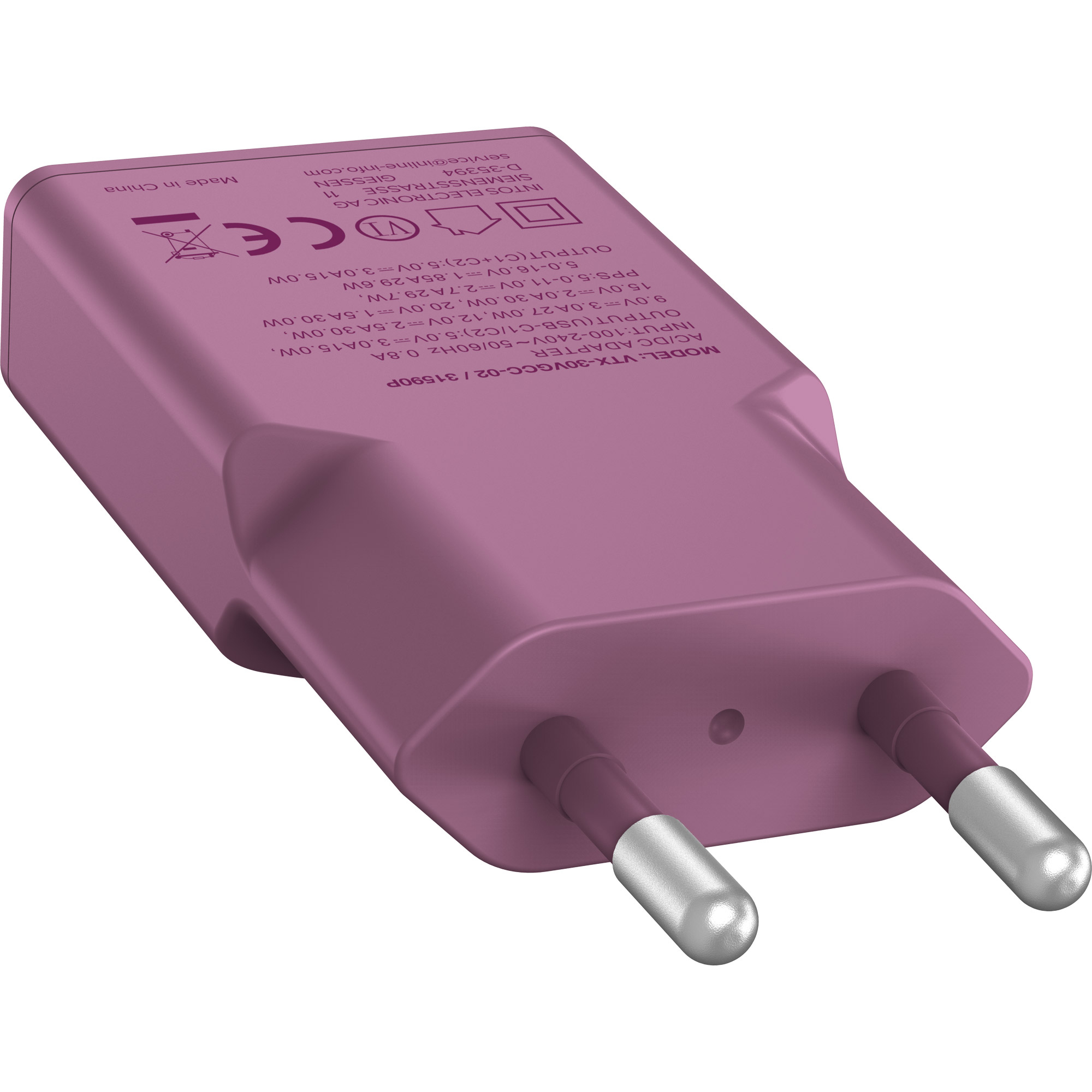 InLine 31590P mobile device charger Universal Berry AC Fast charging Indoor – image 4